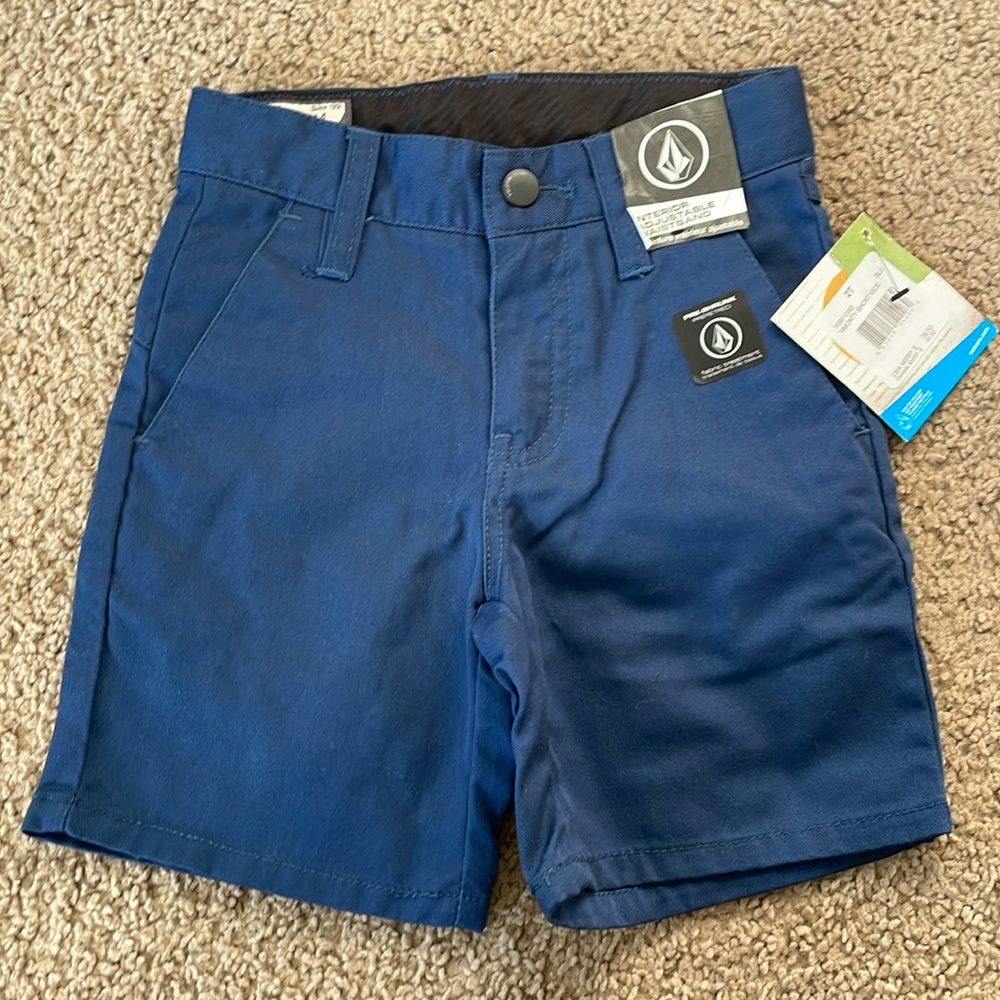 Volcom toddler vmonty shorts blue 2T NWT